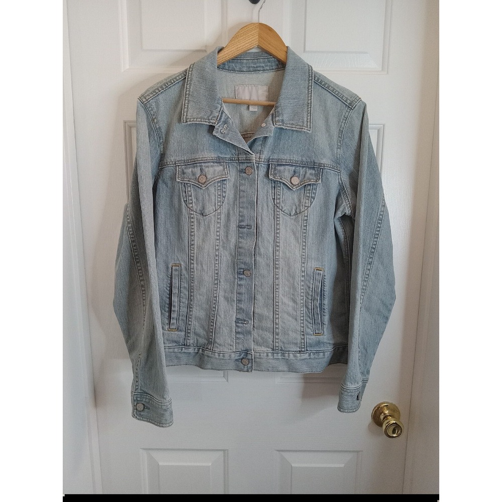 Womens Old‎ Navy Blue Jeans Denim Jacket Size XL RN54023